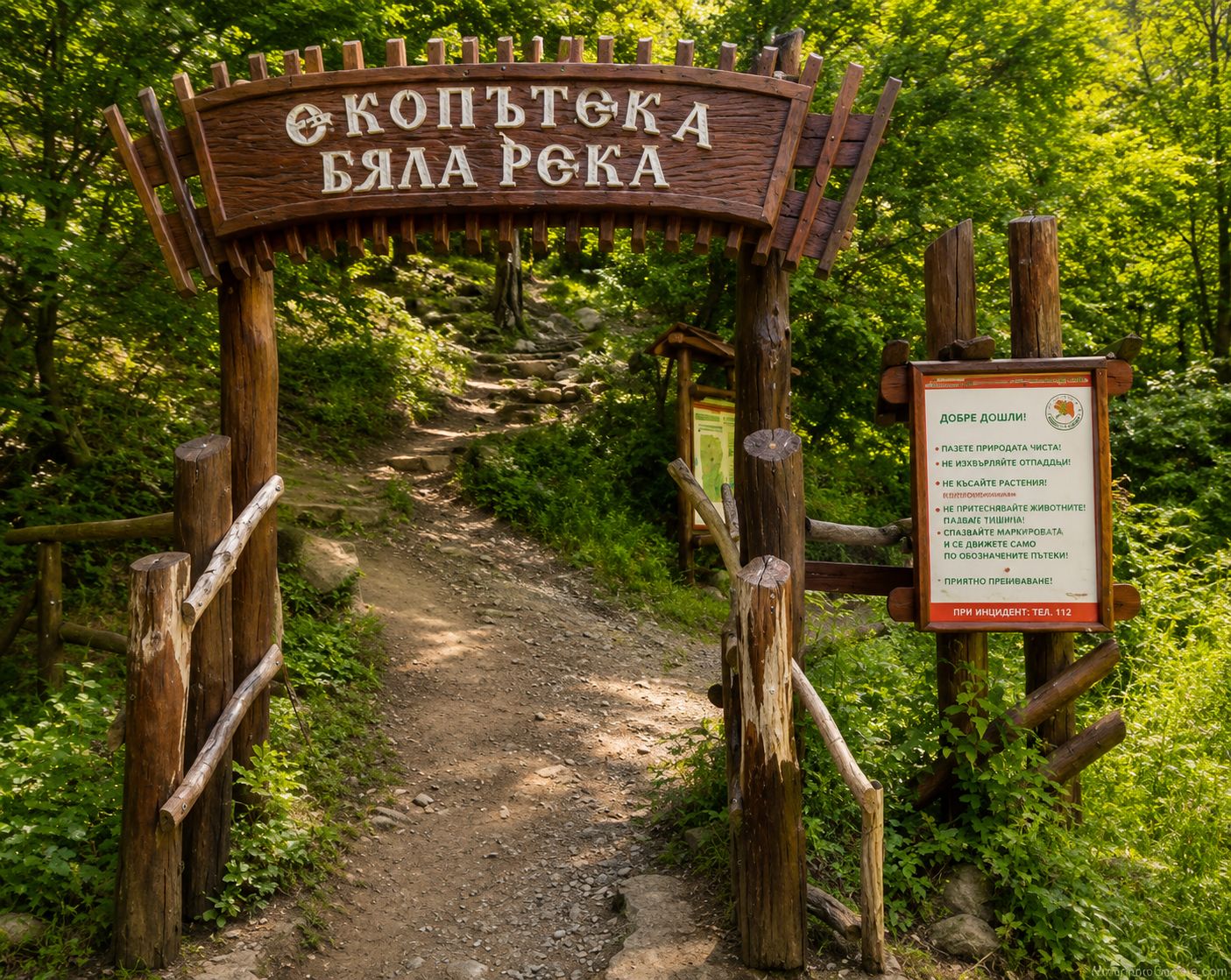 Banya yakınında eko parkur